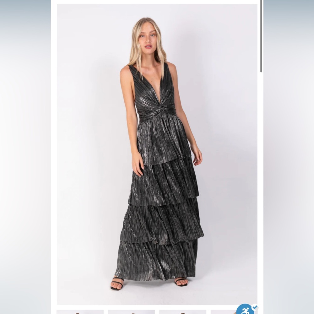Sabina Musayev Metallic Gown